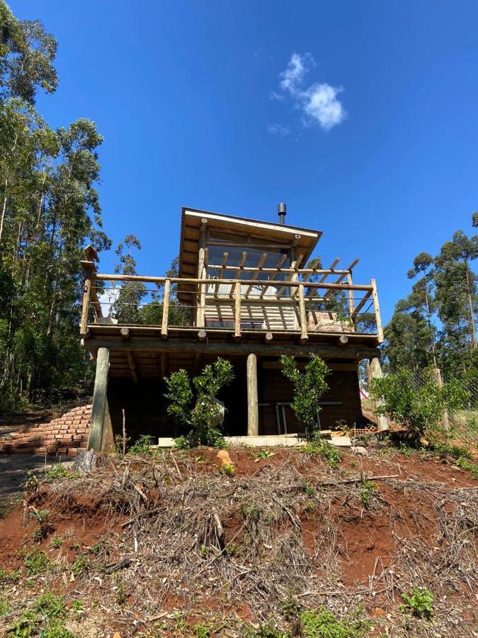 Cabana Rustica Logcabin Osorio Bagian luar foto