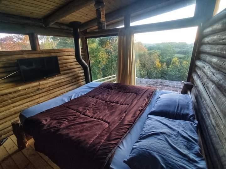Cabana Rustica Logcabin Osorio Bagian luar foto